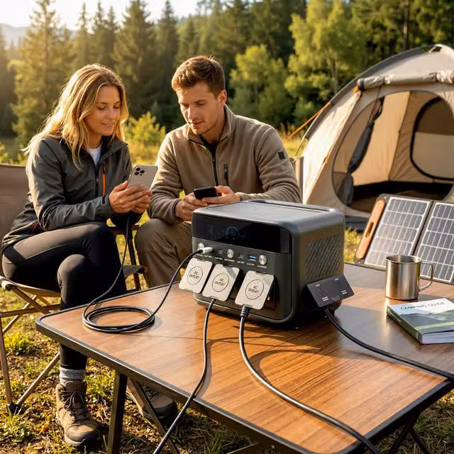 HOMCOM Portable Power Station with 600W AC USB-A and USB-C Output, Black