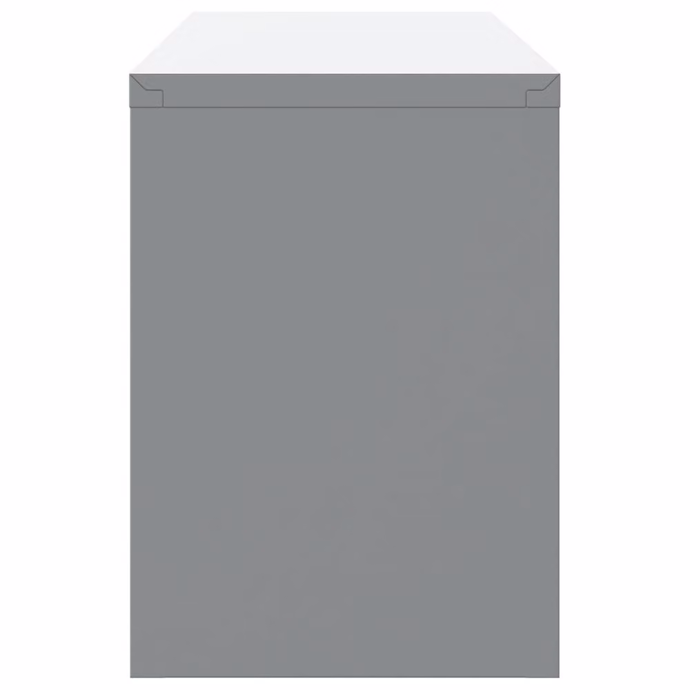 Berkfield Wall-Mounted Steel Tool Cabinet with Hinged Doors in Black and Grey, W/D/H: 100 x 35 x 35 cm – 3