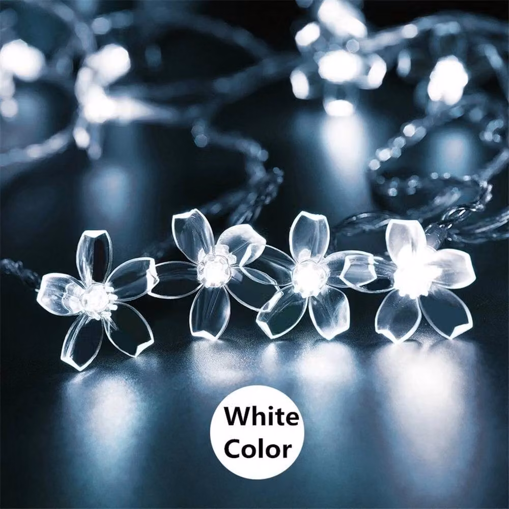 EONLION Solar Powered 50 LED Cool White Fairy String Lights with Transparent Bulbs, Length: 100 cm – 2