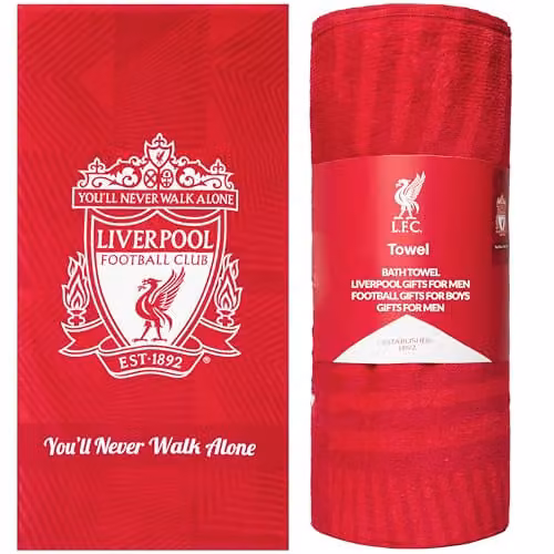 Liverpool F.C. Cotton Quick Dry Bath Towel, Red, W/D/H: 137 x 69 x 0.685 cm – 1