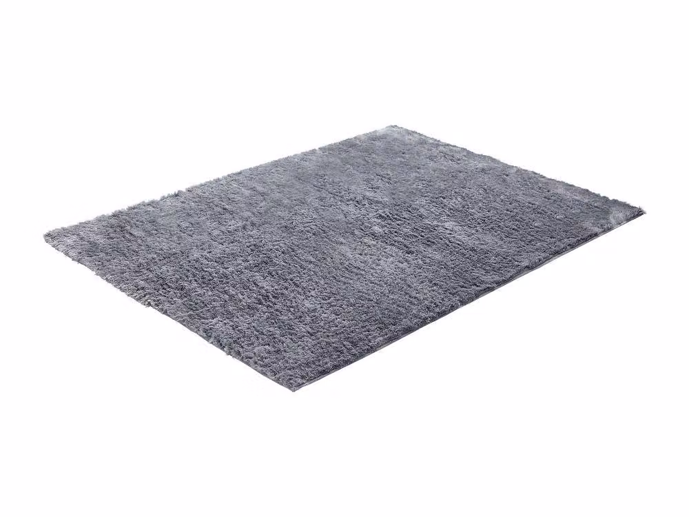 Vente-unique DOLCE Ultra Soft Long Pile Shaggy Rug in Light Grey, W: 200 cm, L: 290 cm – 3