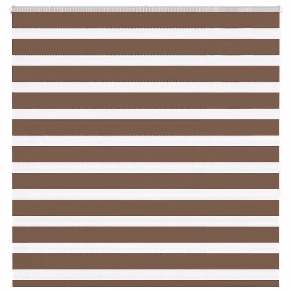Berkfield Home Elegant Zebra Blind in Brown, W/H: 150 x 150 cm – 2