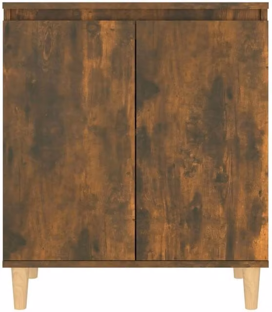 Berkfield Home Smoked Oak Sideboard in Brown, W/D/H: 60 x 35 x 70 cm – 1