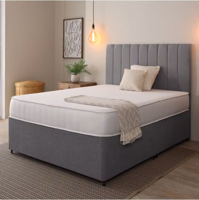 Starlight Beds Sleep Warmer Premium Tufted Memory Foam Mattress in White, Size: EU King, Depth: 20 cm, W/D/H: 180 x 200 x 20 cm