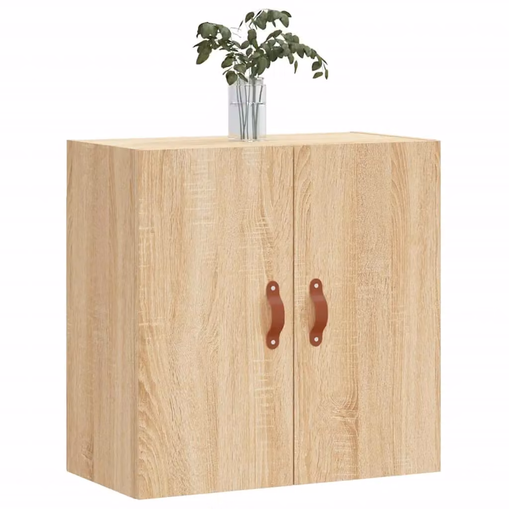 Berkfield Home Sonoma Oak Wall Cabinet in Brown, W: 60 cm, D: 31 cm, H: 60 cm – 2