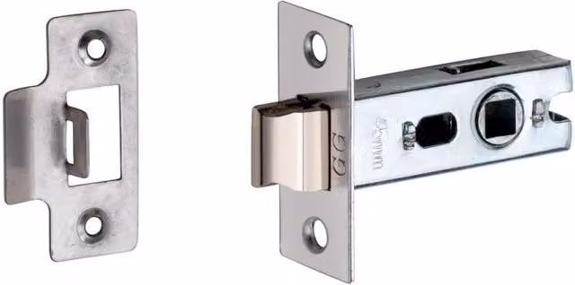 Golden Grace Bolt Through Tubular Latch Door Handles in Chrome