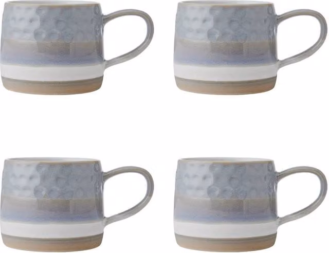 Mikasa Set of 2 Grey Textured Stoneware Mugs