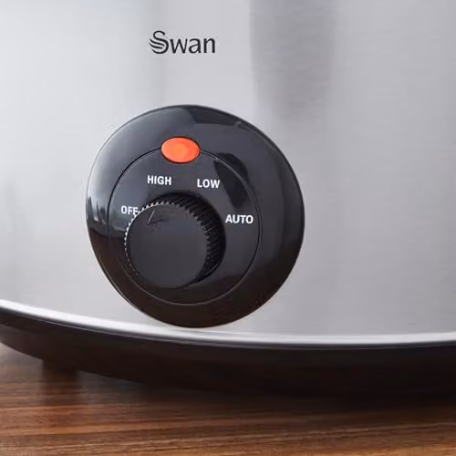 Swan 3.5 Litre Stainless Steel Slow Cooker with Keep Warm Function, 200W, Silver – 5