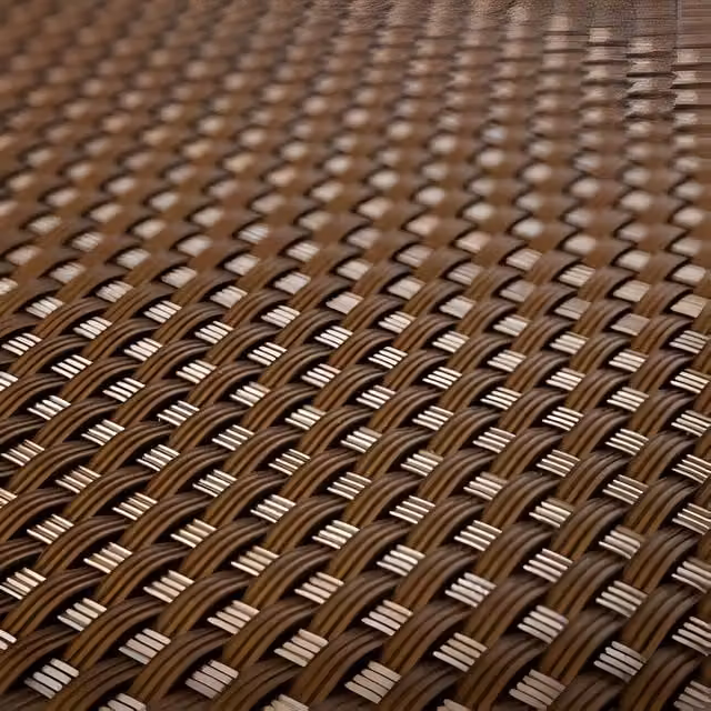 Primrose Artificial Rattan Weave Balcony Screening Mat in Brown