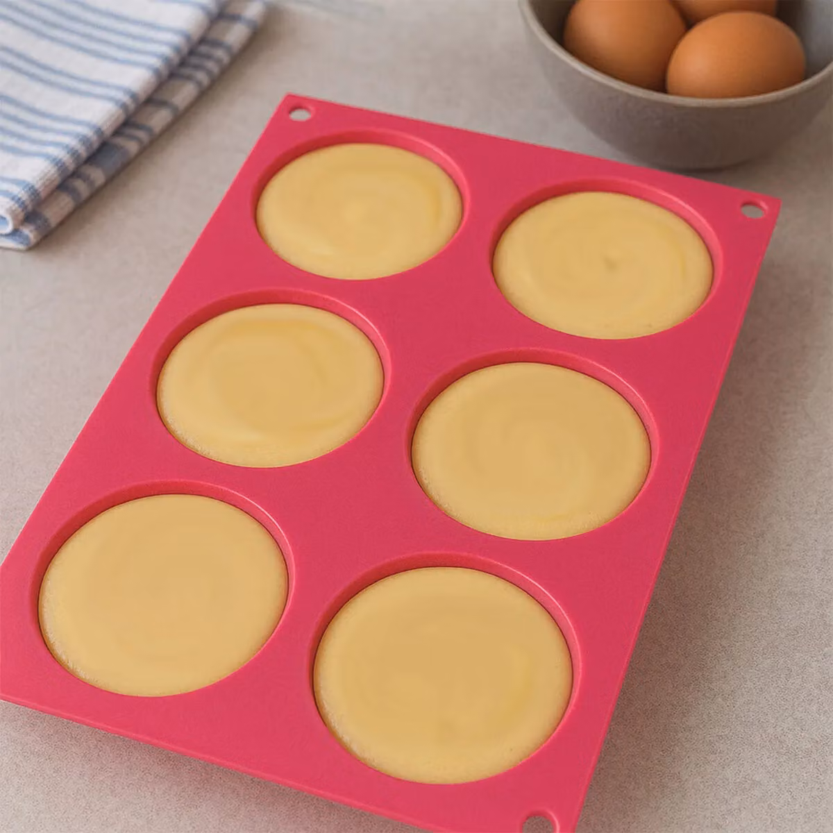 Orsina Pink Silicone 6 Sunflower Non-Stick Cake Tin – 2
