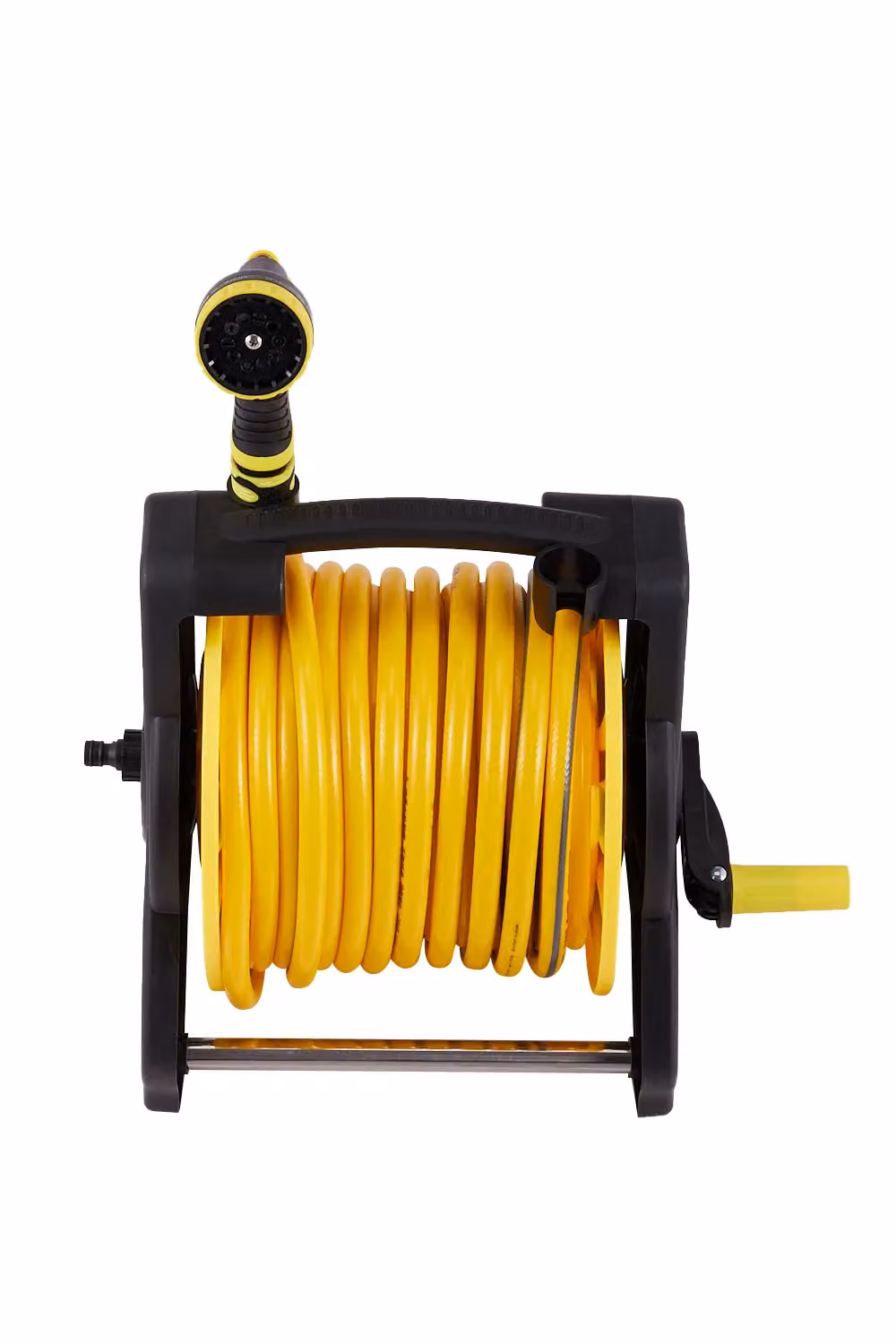 Garden Sanctuary Portable 25m Watering Hose Reel Set in Yellow – 3