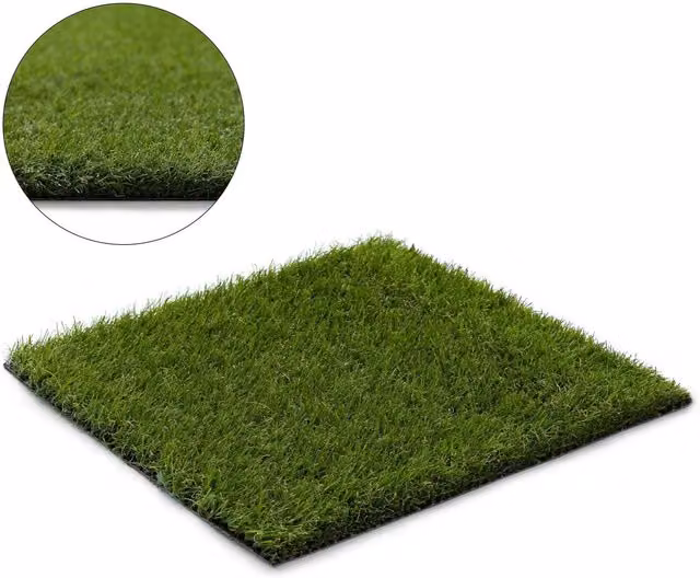 RugsX Artificial Grass Woodland Rug in Green, W/D: 200 x 200 cm – 1