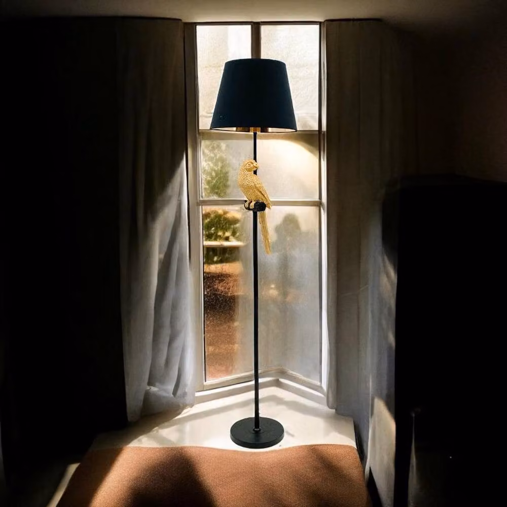 Minster Black Shade Floor Lamp, W/D/H: 37 x 37 x 164 cm – 4