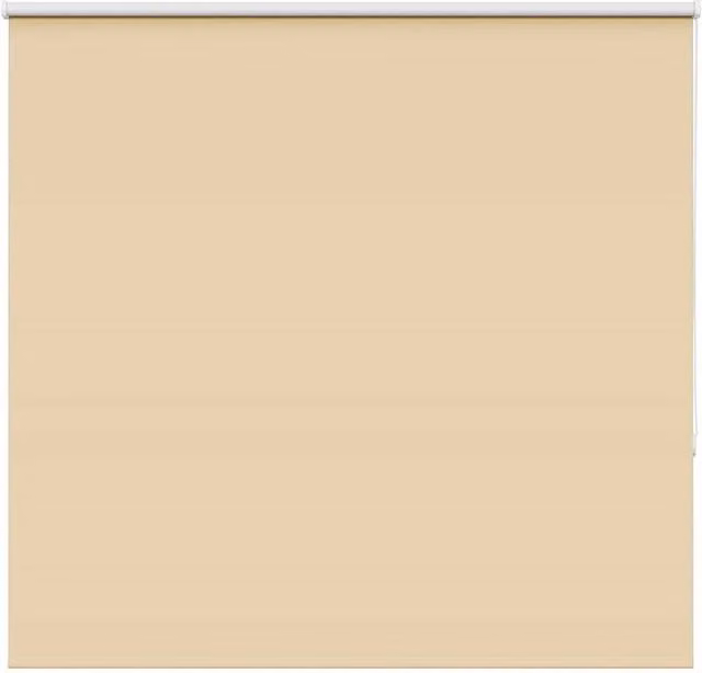 Berkfield Home Blackout Roller Blind in Beige, Thermal Insulating Polyester, W: 150 cm, H: 175 cm