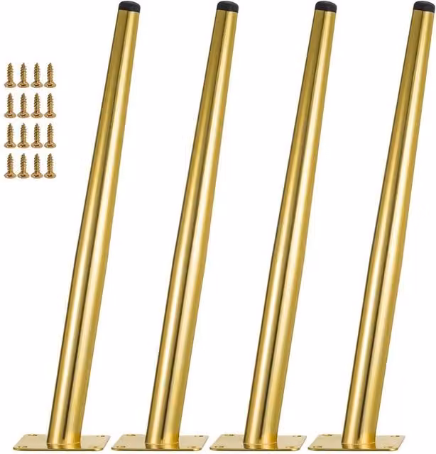 Havendro Heavy Duty Gold Steel Table Legs