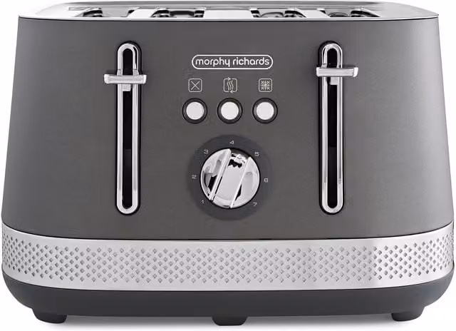 Morphy Richards Illumination 4-Slice Toaster in Dark Grey