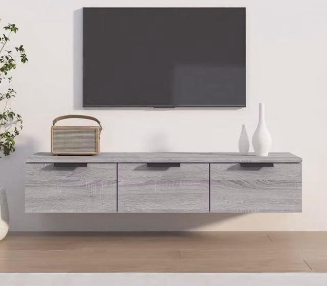Berkfield Home Grey Sonoma Wall Cabinet, W: 102 cm, D: 20 cm, H: 30 cm – 1