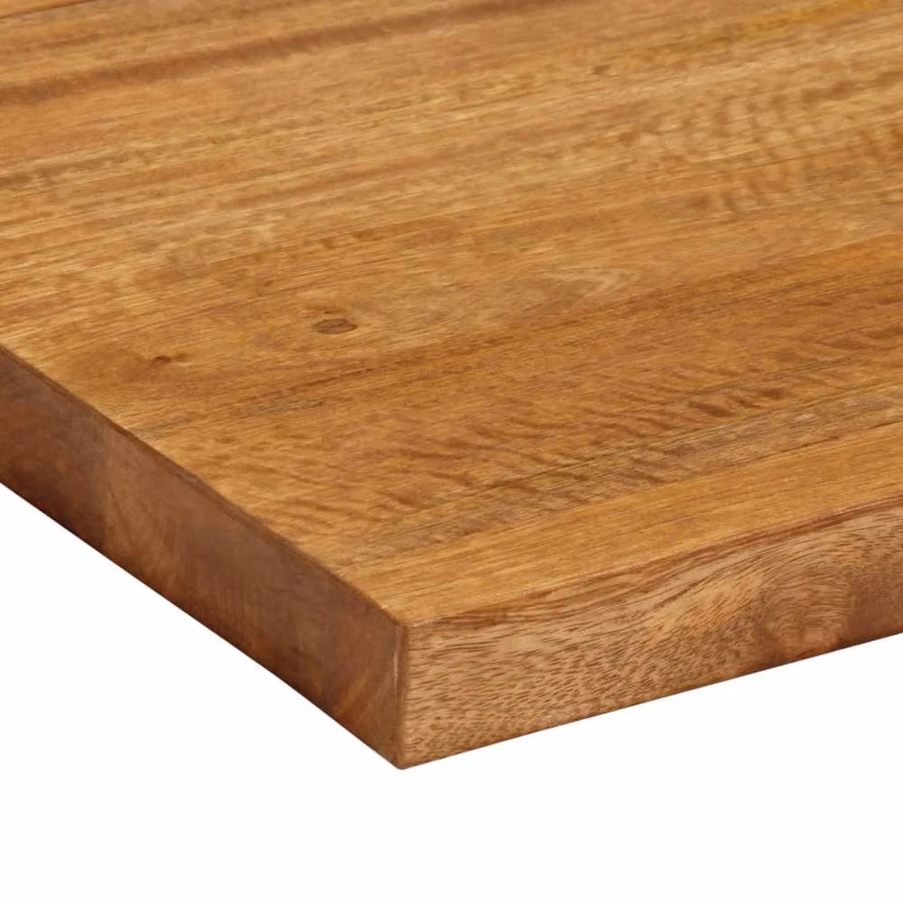 Berkfield Home Rectangular Solid Mango Wood Table Top, Brown, W: 60 cm, D: 30 cm, H: 3.8 cm – 3