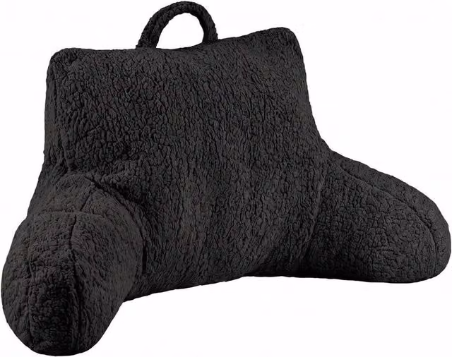 PAWNORA Black Contoured Wedge Backrest Support Pillow with Soft Cotton and Polyester Material – 1