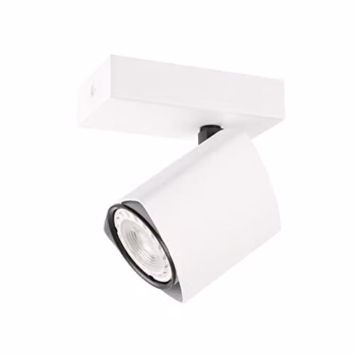 Netlighting Merusa Modern Single Ceiling Spotlight GU10 in White