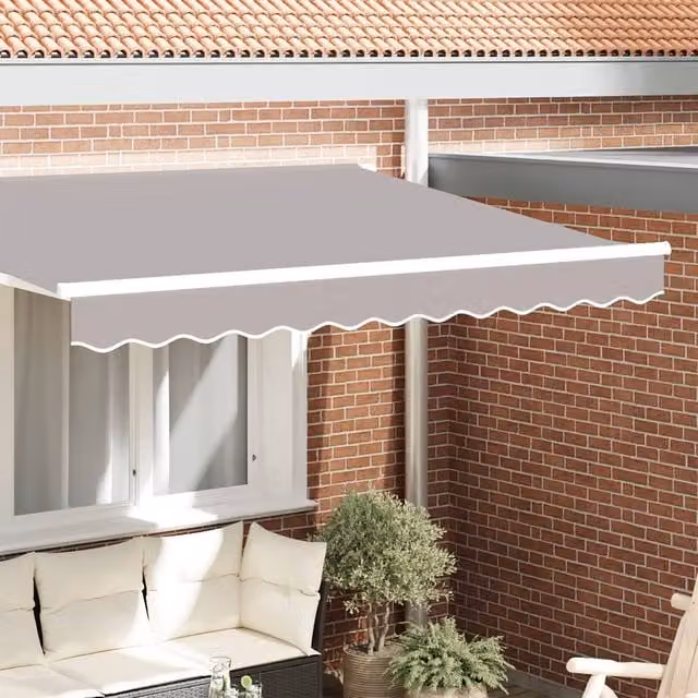 Berkfield Home Awning Valance in Light Grey, W: 230 cm, H: 20 cm – 1