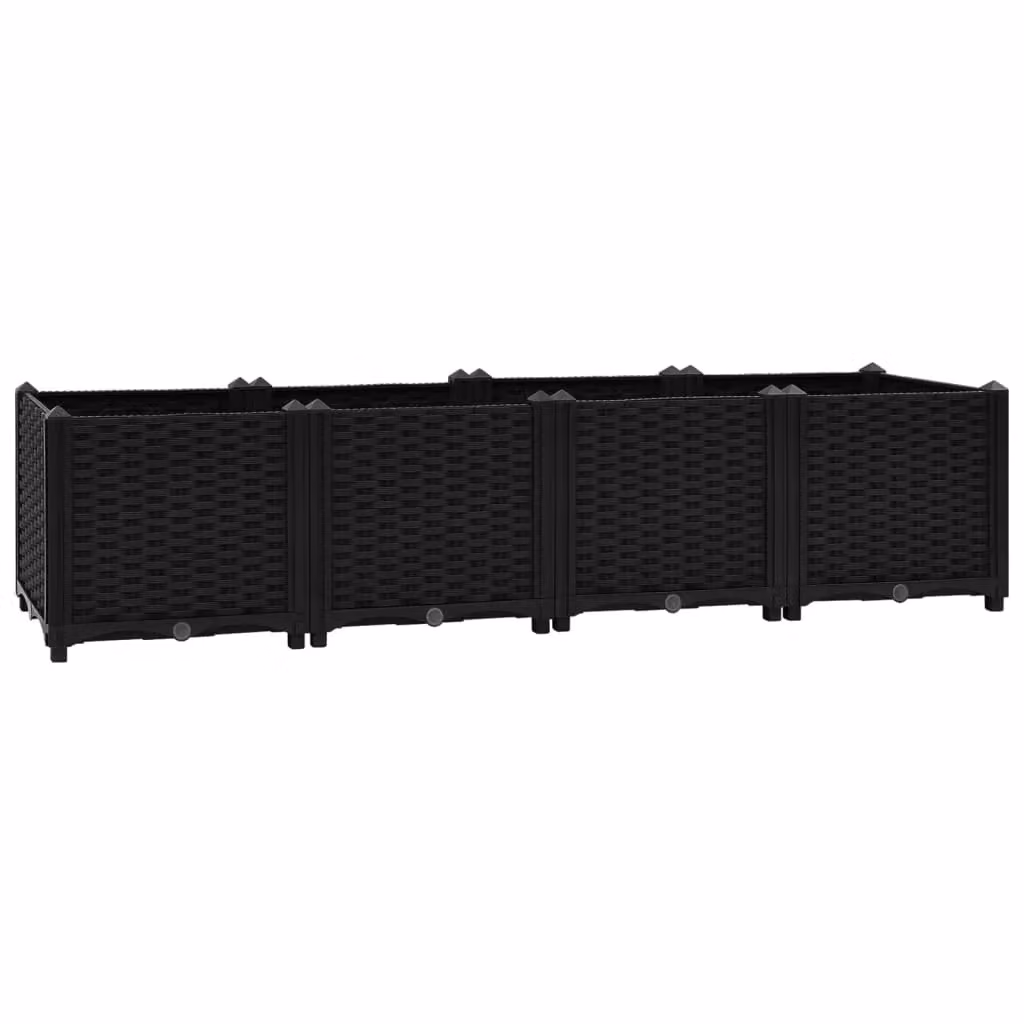 Berkfield Home Black Polypropylene Raised Bed W/D/H: 160 x 40 x 38 cm – 2