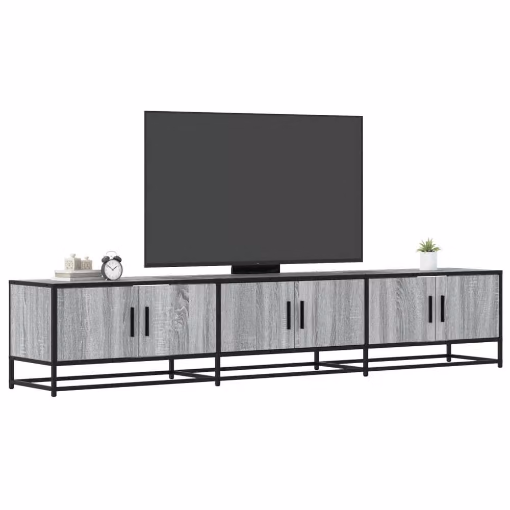 Berkfield Home Grey Sonoma TV Cabinet in Engineered Wood, W: 210 cm, D: 41 cm, H: 35 cm – 2