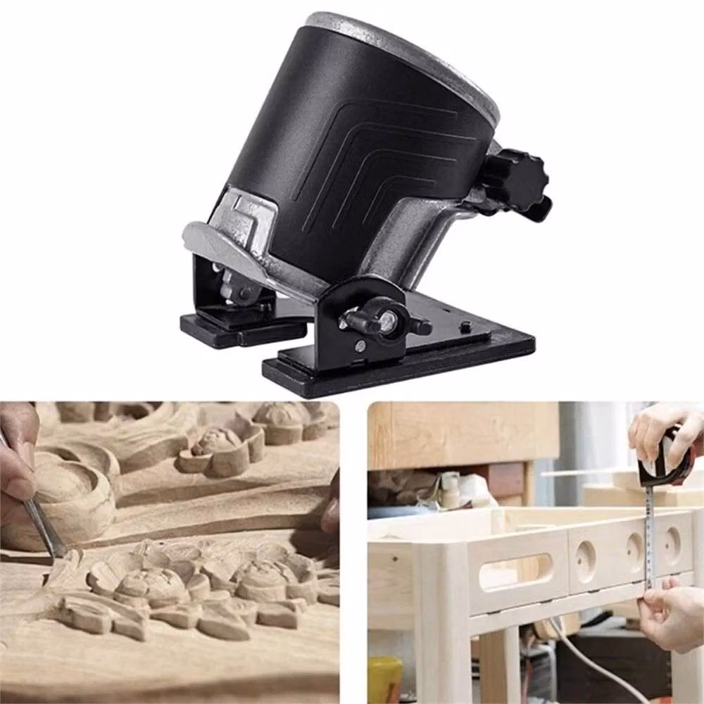 SPETLEK Adjustable Angle Router Tilt Base, 65mm Aluminum Alloy Trimmer Base in Black – 4
