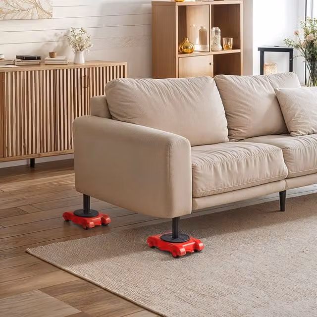 Lifeideas 4-Piece Furniture Lifting and Moving Tool Set in Red