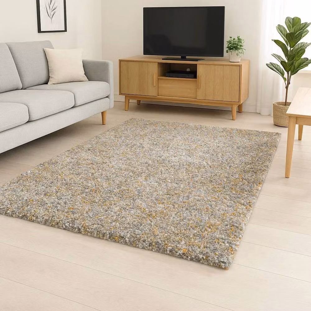 Kukoon Soft Shaggy Yellow Rug, Deep Pile Fluffy Rectangular Carpet for Bedroom or Living Room, W: 160 cm, D: 230 cm – 2
