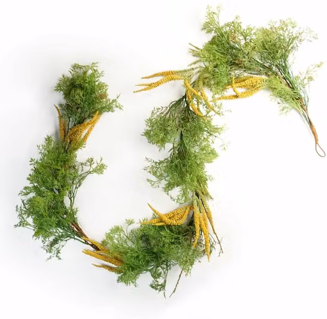 Realistic Green Amaranthus Artificial Trailing Hanging Garland Foliage
