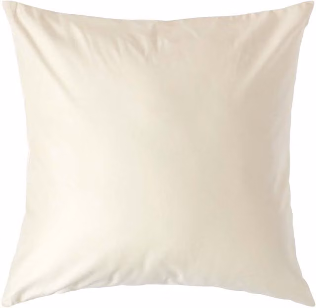 Homescapes 1000 Thread Count Egyptian Combed Cotton Housewife Pillowcase in Beige, Width: 60 cm