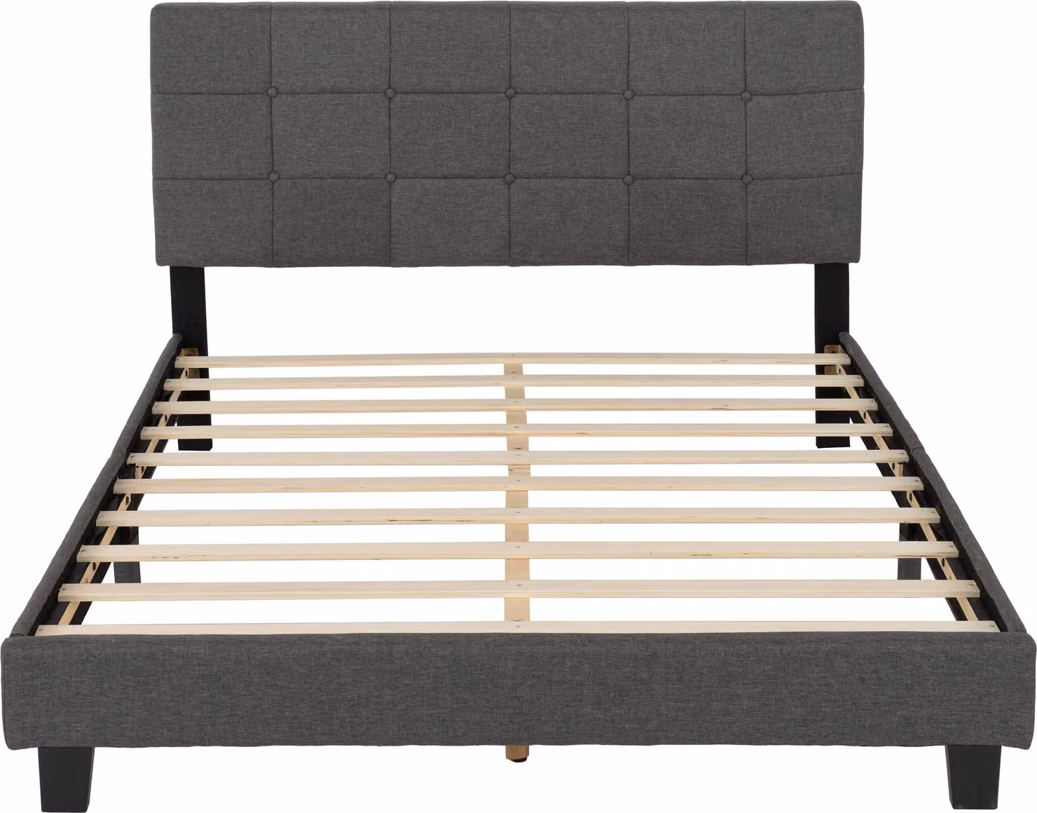 Seconique Arran Upholstered Double Bed in Grey, W/D/H: 140 x 200 cm – 3