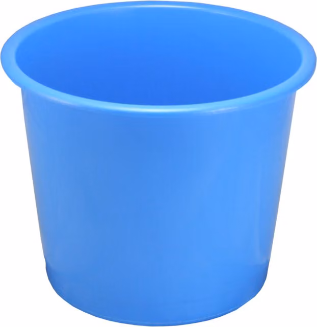 Deflecto Blue Plastic Waste Paper Bin