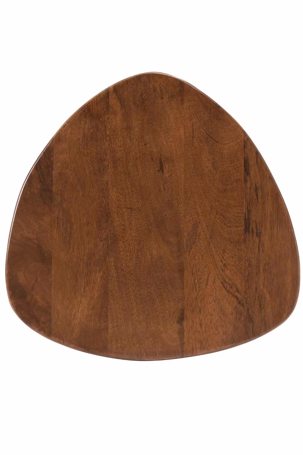 MH London Armstrong Triangle Solid Mango Wood Side Table in Dark Brown – 4