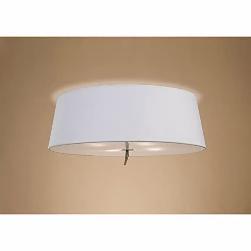 Mantra Iluminación Ninette Modern Ceiling Light in Gold and White with Brass Finish and E27 Socket – 2