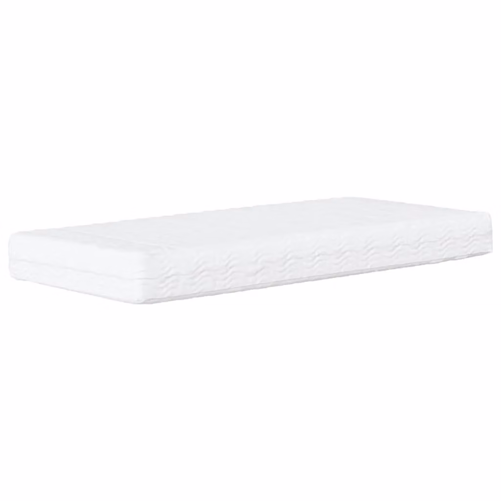 Berkfield Home Comfort Foam Mattress in White, W/D/H: 90 x 190 cm