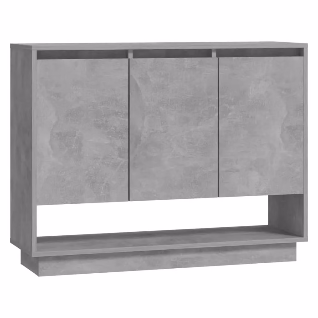 Berkfield Home Modern Sideboard in Concrete Grey, W/D/H: 97 x 31 x 75 cm – 2
