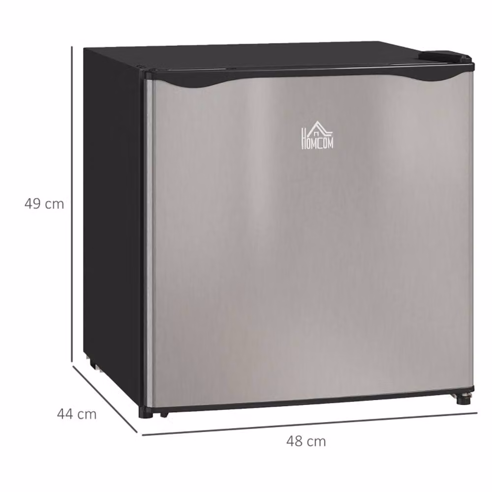 Rolipo 46 Litre Silver Table Top Fridge with Ice Box and Reversible Door – 3