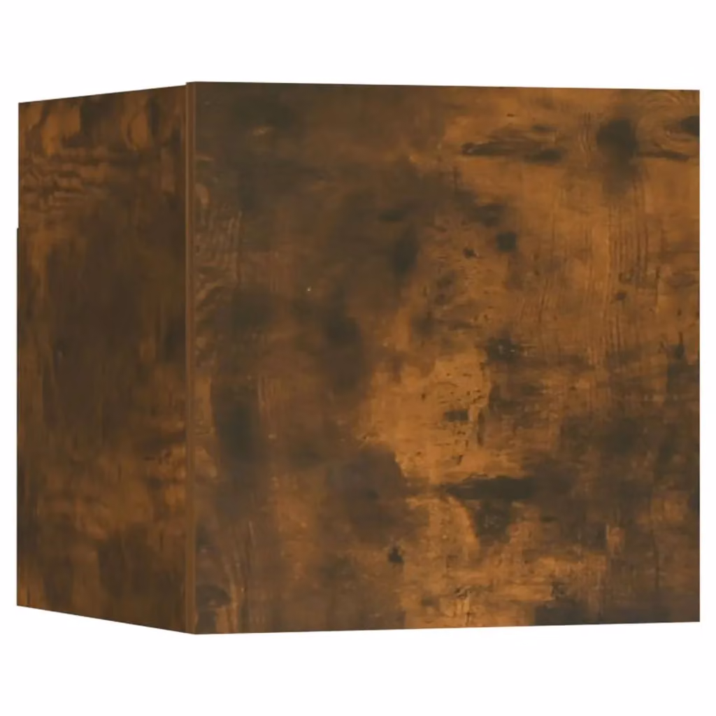 Berkfield Home Wall Mounted TV Cabinet in Smoked Oak Brown, W/D/H: 30.5 x 30 x 30 cm – 2