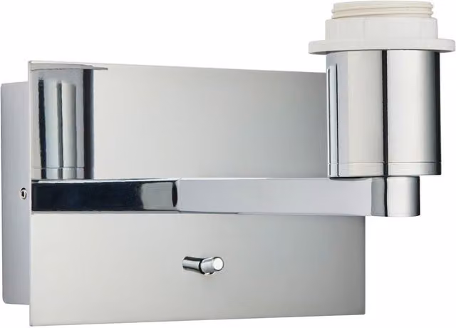 Endon Issac USB Wall Light with Chrome Effect Plate, E27, IP20