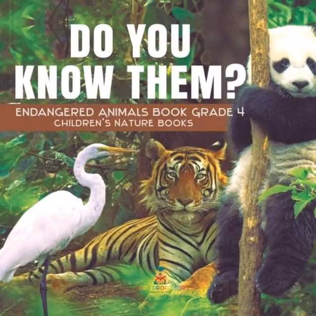 Baby Professor Do You Know Them? Endangered Animals Children's Book, Multicolour