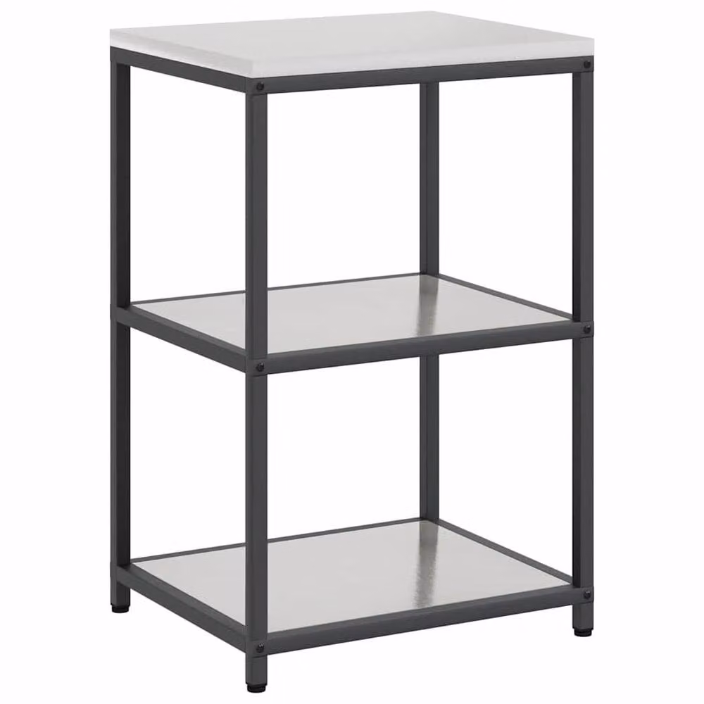 Berkfield Home Kitchen Storage Shelf in Silver Stainless Steel – 3
