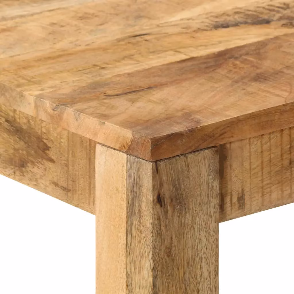 Berkfield Home Square Solid Mango Wood Dining Table in Brown, W/D/H: 82 x 80 x 76 cm – 2