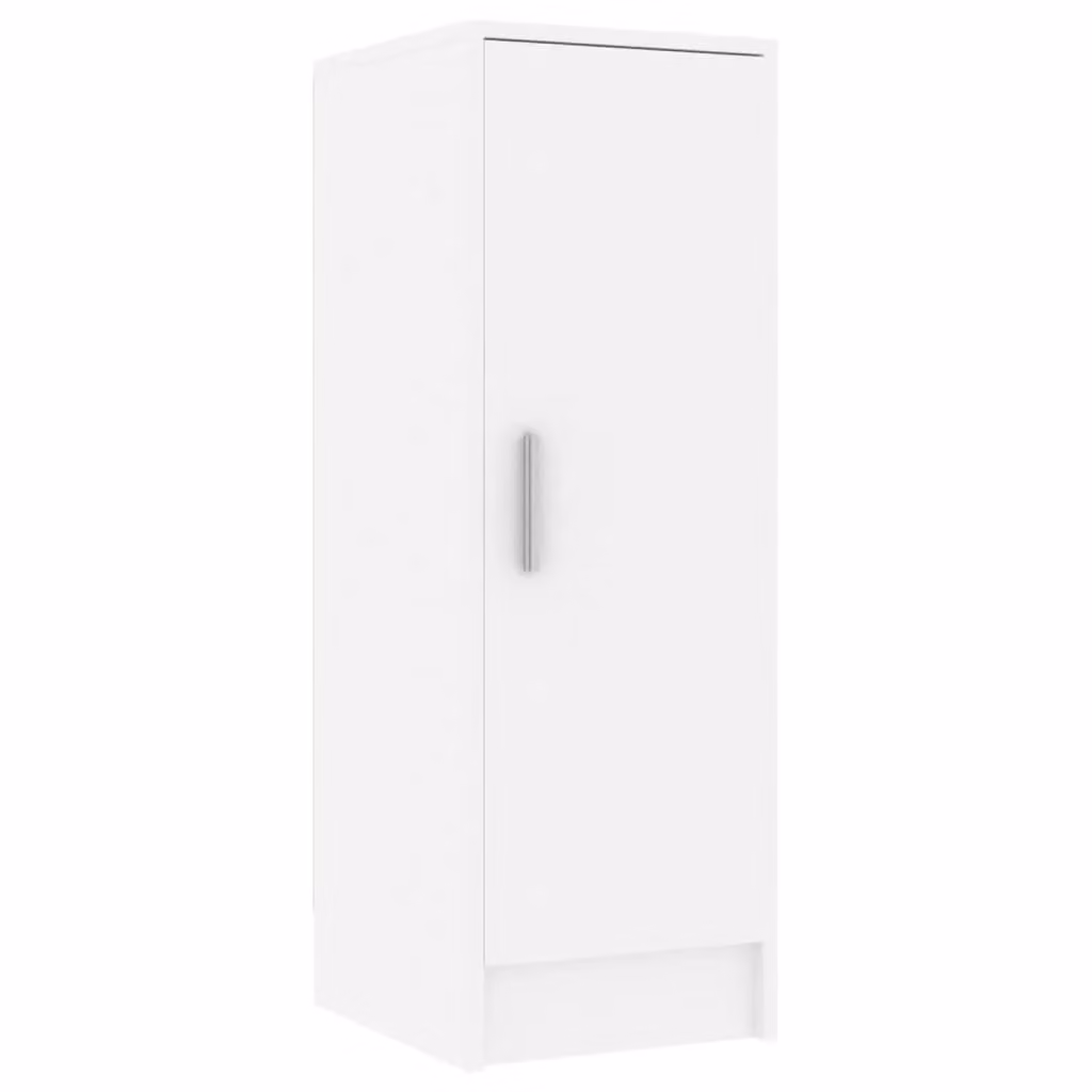 Berkfield Home White Shoe Cabinet with Hinged Doors, W/D/H: 32 x 35 x 92 cm – 2