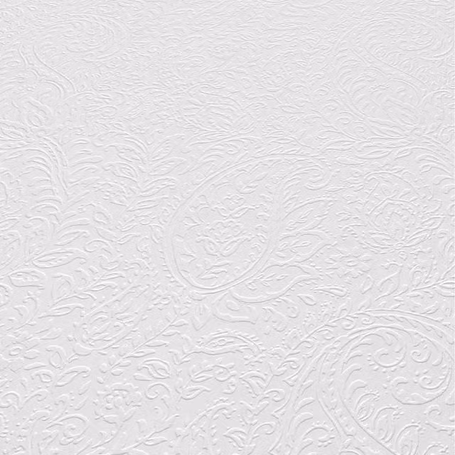 Erismann Imperial Grace Plain Paintable Pre-pasted Wallpaper in White