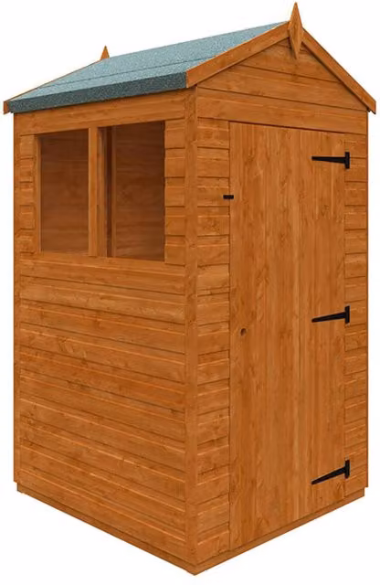 Buttercup Farm 4x4 Flex Apex 12mm Wood Play House in Burnt Orange and Grey, L123.8 x W115 x H209 cm – 1