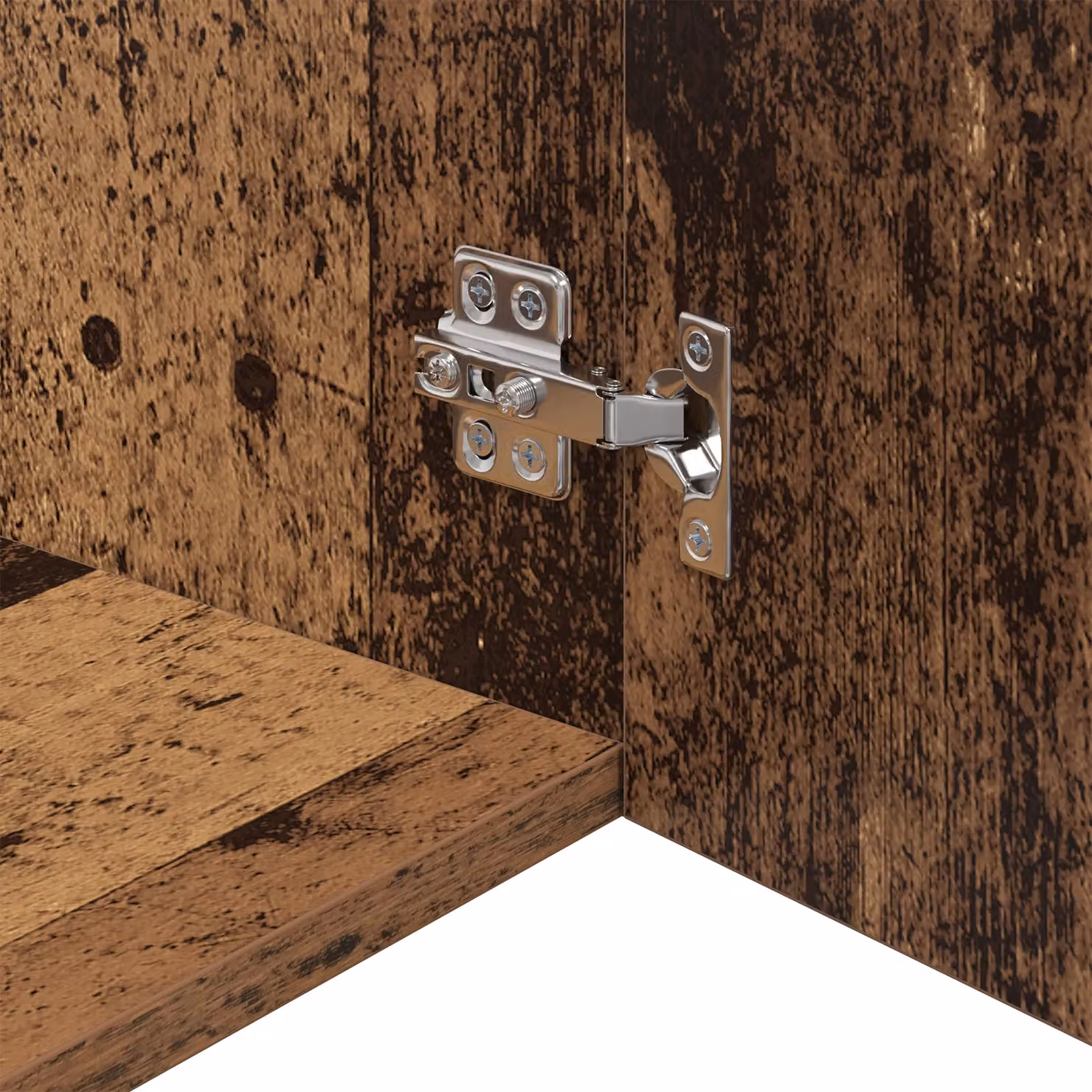 Berkfield Home Wall Cabinet in Brown Old Wood, W/D/H: 80 x 42.5 x 40 cm – 3