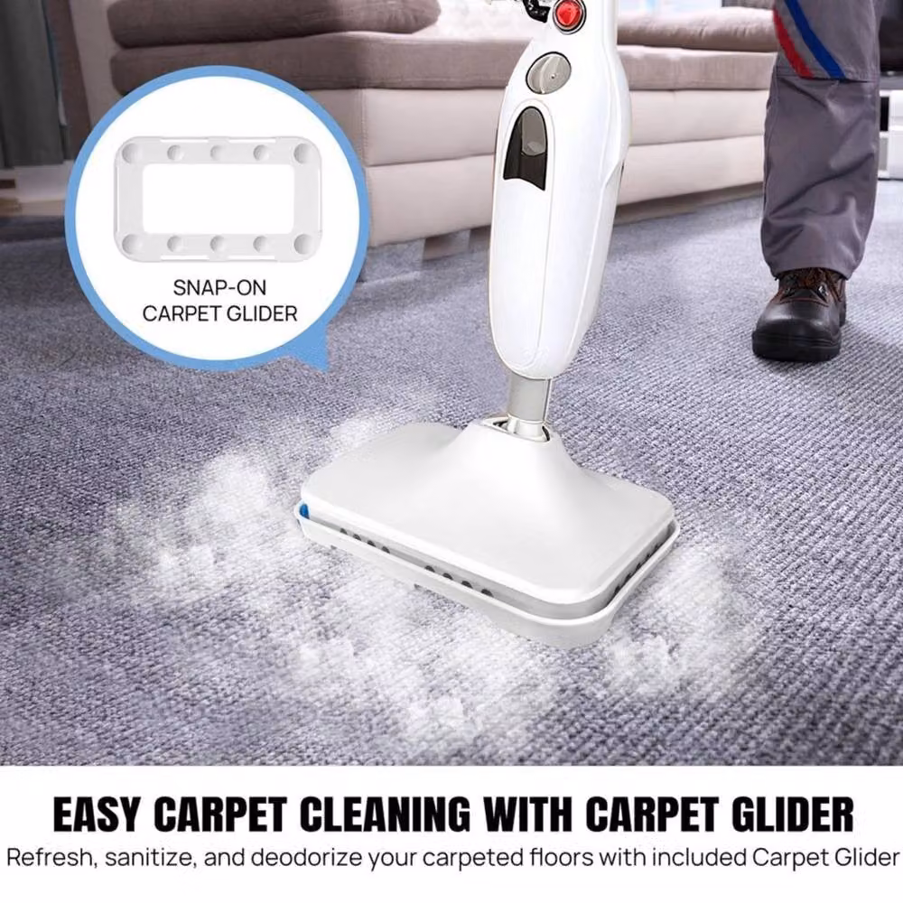 Kelvenix 4000W Upright Handheld Steam Mop Cleaner in White – 4