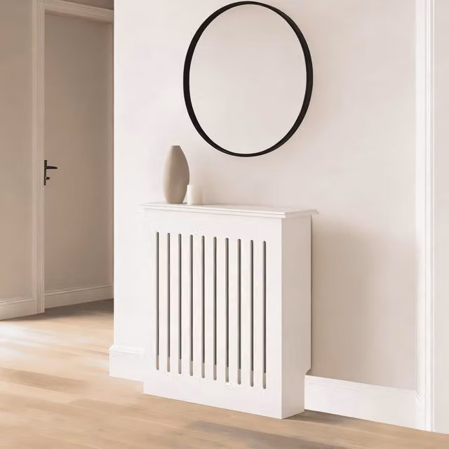 Home Source White MDF Radiator Cover
